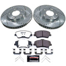 PowerStop Z36 Carbon-Fiber Ceramic Brake Pad with Drilled and Slotted Rotor Kit