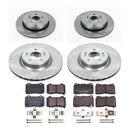 PowerStop OE Stock Replacement Low-Dust Ceramic Brake Pad and Rotor Kit
