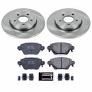 PowerStop OE Stock Replacement Low-Dust Ceramic Brake Pad and Rotor Kit
