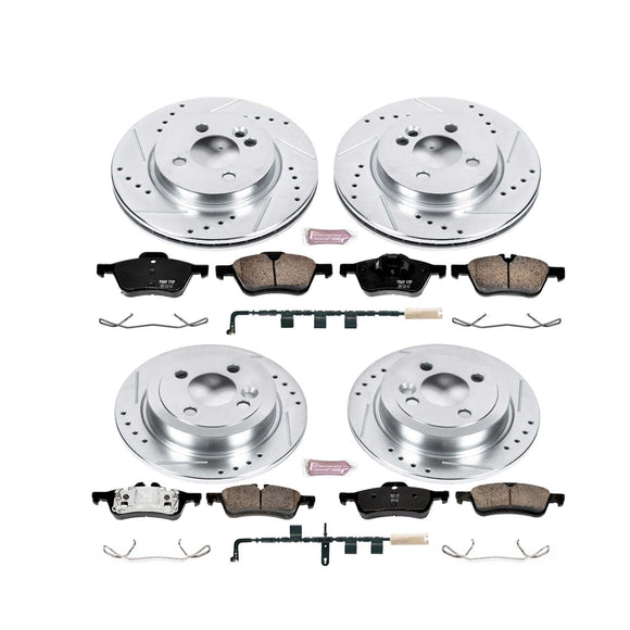 PowerStop Z23 Daily Driver Carbon-Fiber Ceramic Brake Pad and Drilled & Slotted