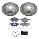 PowerStop Semi-Coated Rotor and Low-Dust Ceramic Brake Pad Kit