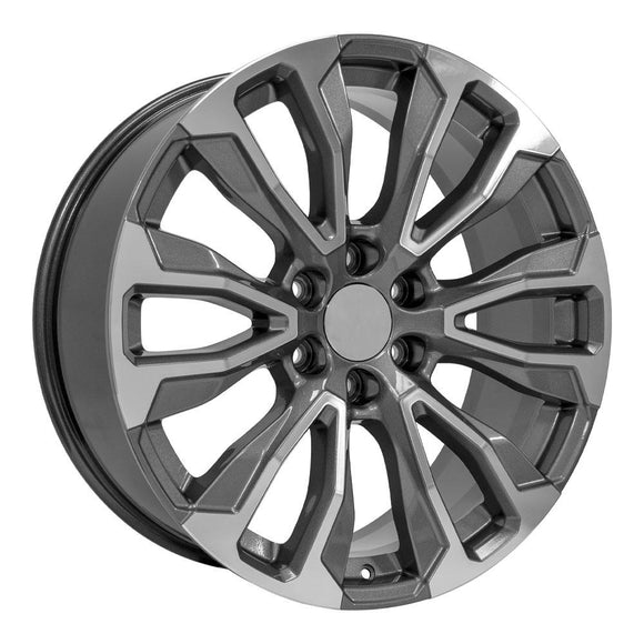 22" Replica CV30 fits GMC Yukon 1500 22x9 Gunmetal Machined