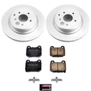 PowerStop Genuine Geomet Coated Rotor and Low-Dust Ceramic Brake Pad Kit
