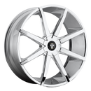 20X8.5 DUB S201 PUSH Chrome Plated 6X120/6X132 ET35 wheel/rim