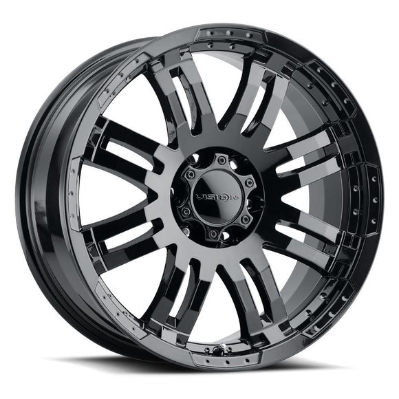 18x8.5 Vision 375 Warrior Gloss Black 6x135 ET25 Wheel Rim