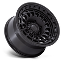 17x9 Black Rhino BR014 Sahara Matte Black W/ Gloss Black Lip 5x127 ET-12 Wheel