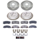 PowerStop Semi-Coated Rotor and Low-Dust Ceramic Brake Pad Kit