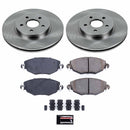 PowerStop OE Stock Replacement Low-Dust Ceramic Brake Pad and Rotor Kit