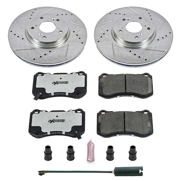 PowerStop Z26 Street Performance Ceramic Brake Pad and Drilled & Slotted Rotor K