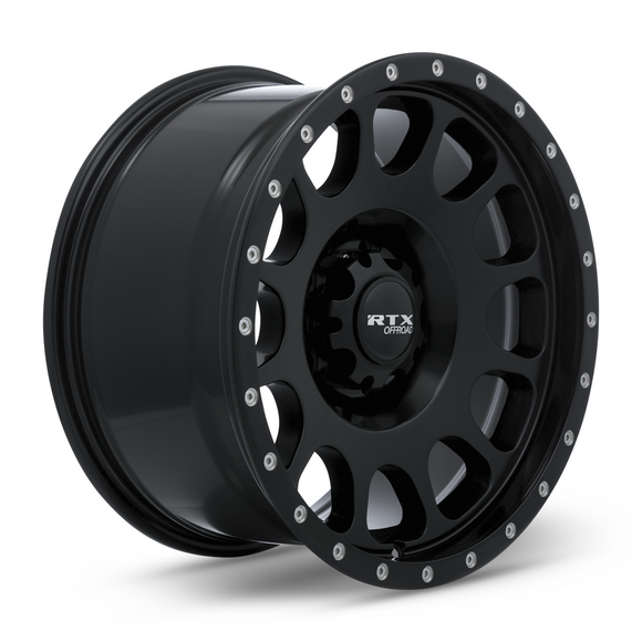 17x9 RTX Baja Satin Black with Milled Rivets 6x139.7 ET0 wheel/rim