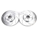 PowerStop Evolution Drilled Slotted Rotors Pair Front For Kia Sedona