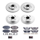 PowerStop Genuine Geomet Coated Rotor and Low-Dust Ceramic Brake Pad Kit