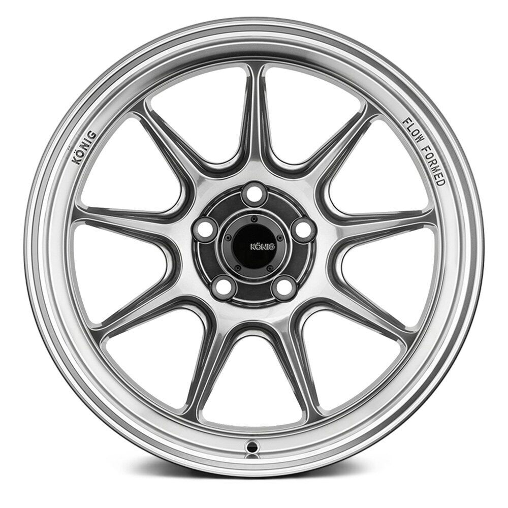 15x9 Konig Countergram Hyper Chrome/Machined Lip 4x100 ET35 Wheel Rim - 0