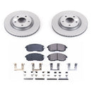 PowerStop Genuine Geomet Coated Rotor and Low-Dust Ceramic Brake Pad Kit