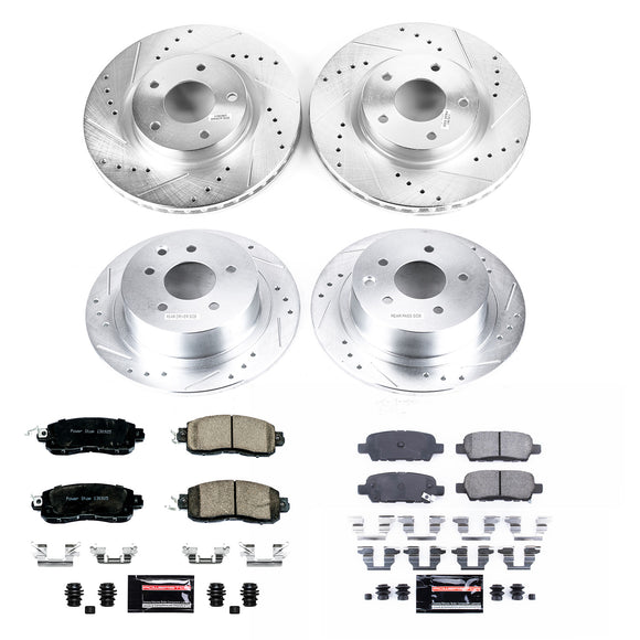 PowerStop Z23 Daily Driver Carbon-Fiber Ceramic Brake Pad and Drilled & Slotted