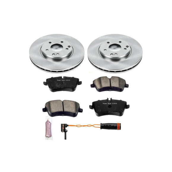 PowerStop OE Stock Replacement Low-Dust Ceramic Brake Pad and Rotor Kit
