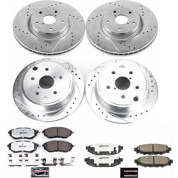 PowerStop Z26 Street Performance Ceramic Brake Pad and Drilled & Slotted Rotor K