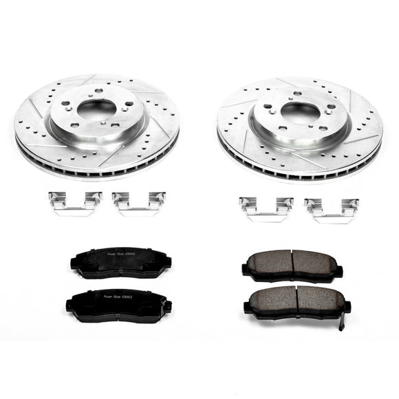 PowerStop Z23 Daily Driver Carbon-Fiber Ceramic Brake Pad and Drilled & Slotted