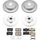 PowerStop Genuine Geomet Coated Rotor and Low-Dust Ceramic Brake Pad Kit
