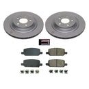 PowerStop Genuine Geomet Coated Rotor and Low-Dust Ceramic Brake Pad Kit