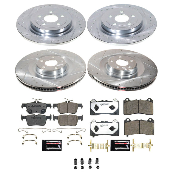 PowerStop Z26 Street Performance Ceramic Brake Pad and Drilled & Slotted Rotor K