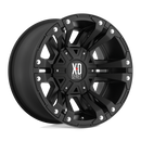 18X9 KMC XD Monster II Black Wheel 8X180 ET18 8-180 18-9 XD82289088718-1
