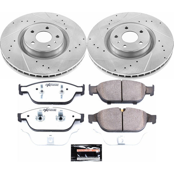 PowerStop Z26 Street Performance Ceramic Brake Pad and Drilled & Slotted Rotor K