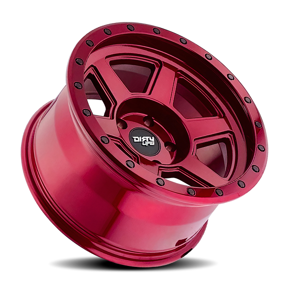 17x9 Dirty Life 9315 Compound Crimson Candy Red 6x135 ET-12 Wheel Rim