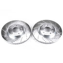 PowerStop Evolution Drilled Slotted Rotors Pair Front For Mazda RX-8