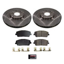 PowerStop OE Stock Replacement Low-Dust Ceramic Brake Pad and Rotor Kit