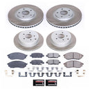 PowerStop Semi-Coated Rotor and Low-Dust Ceramic Brake Pad Kit