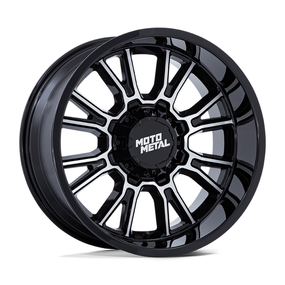 20X9 Moto Metal MO810 Legacy Gloss Black Machined 8X170 ET20 Wheel Rim