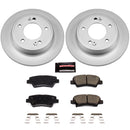 PowerStop Genuine Geomet Coated Rotor and Low-Dust Ceramic Brake Pad Kit