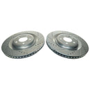 PowerStop Evolution Drilled Slotted Rotors Pair Rear For Ford Explorer