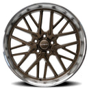 22x8.5 Corsart Kingpin 5 Matte Bronze Diamond Cut Lip 5x127 ET6 Wheel