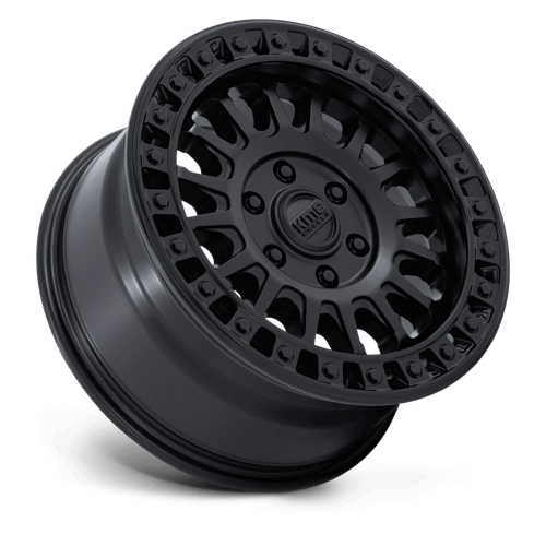 17x8 KMC KM552 IMS Matte Black Gloss Black Lip 6x139.7 ET32 CB106.1 Wheel