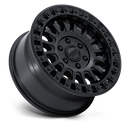 17x8 KMC KM552 IMS Matte Black Gloss Black Lip 6x139.7 ET32 CB106.1 Wheel