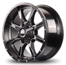 20x9 Mudder Trucker MT513 Black Milled 6x135 6x139.7 6x5.5 ET18 Wheel-3