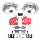 PowerStop Z23 Daily Driver Carbon-Fiber Ceramic Pads Drilled & Slotted Rotor & C
