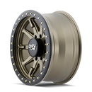 17x9 Dirty Life Dt-2 Satin Gold W/Simulated Ring 5x127 ET-12 wheel/rim