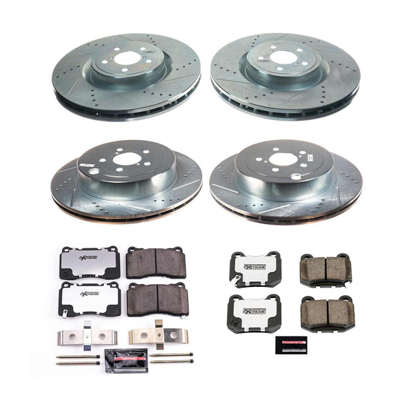 PowerStop Z26 Street Performance Ceramic Brake Pad and Drilled & Slotted Rotor K