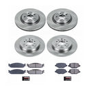 PowerStop OE Stock Replacement Low-Dust Ceramic Brake Pad and Rotor Kit