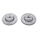 PowerStop Evolution Drilled Slotted Rotors Pair Front For Pontiac G8
