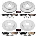 PowerStop Genuine Geomet Coated Rotor and Low-Dust Ceramic Brake Pad Kit