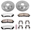 PowerStop Z36 Carbon-Fiber Ceramic Brake Pad with Drilled and Slotted Rotor Kit