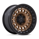 17x9 Black Rhino BR014 Sahara Matte Bronze W/ Gloss Black Lip 6x139.7 ET0 Wheel