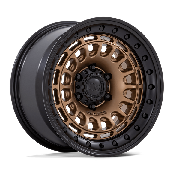 17x9 Black Rhino BR014 Sahara Matte Bronze W/ Gloss Black Lip 6x139.7 ET0 Wheel