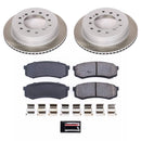 PowerStop Semi-Coated Rotor and Low-Dust Ceramic Brake Pad Kit
