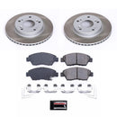 PowerStop Semi-Coated Rotor and Low-Dust Ceramic Brake Pad Kit