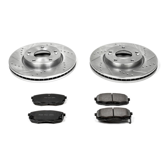 PowerStop Z23 Daily Driver Carbon-Fiber Ceramic Brake Pad and Drilled & Slotted